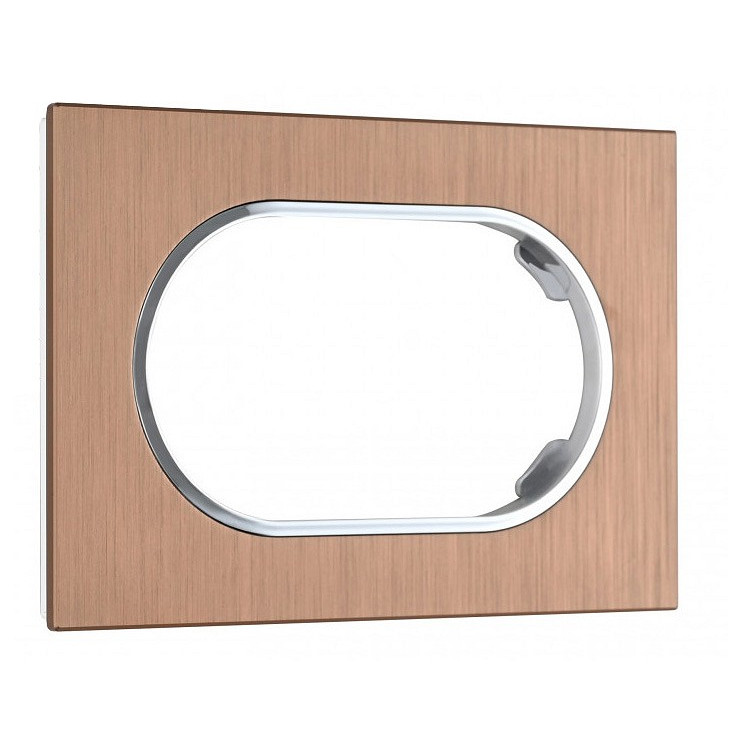 Рамка для двойной розетки arte milano am-502.11 502.11-double.brown